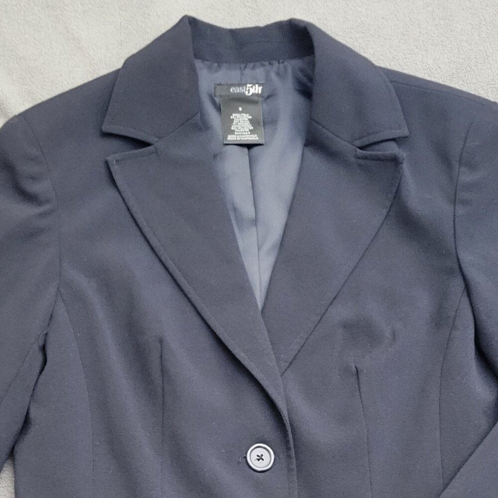 East 5th Blazer Women Size 6 Black Fitted Workwear Career Tours Travel Road Trip